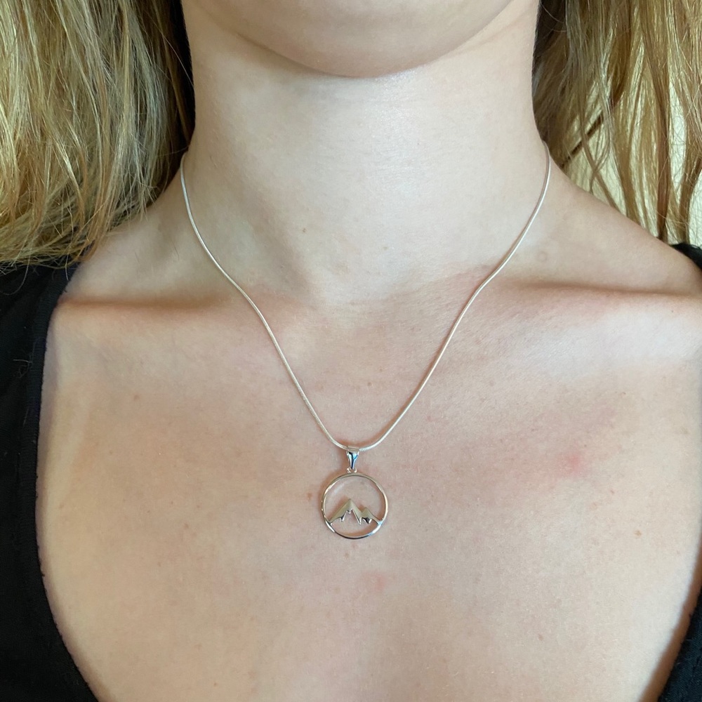 Sterling Silver Mountains Necklace - Picture 10 of 14